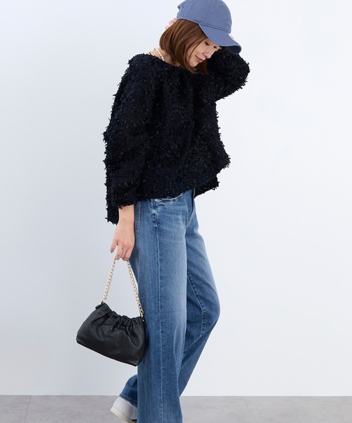 AULENTTI(オウレンティ)の「【AULENTTI】別注-チェーンショルダーバッグ-SHOULDER CHAIN BAG(ショルダーバッグ・レディース・ブラック/オフホワイト・FREE)」の17枚目の写真