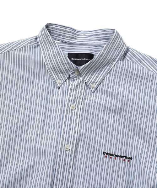 【ほぼ新品】thisisneverthat ストライプシャツ オーバーサイズ】 thisisneverthat ストライプシャツ - メルカリ