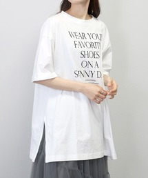 サイドスリットロゴ」に該当するレディースのTシャツ/カットソー