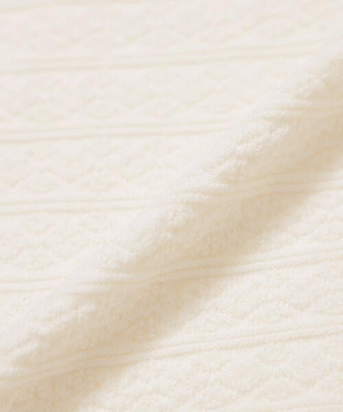 MACKINTOSH PHILOSOPHY（ﾏｯｷﾝﾄｯｼｭ ﾌｨﾛｿﾌｨｰ）の「リンクス柄カーディガン（カーディガン/ボレロ・レディース・オフホワイト/ブラック/グレー系その他・38/36）」の11枚目の写真