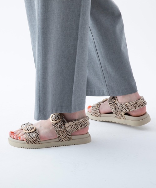 ASFVLT(アスファルト)の「ASFVLT (アスファルト) / AZURA SANDALS サンダル(サンダル・レディース・ベージュ/ブラック/レオパード/ブルー・38/37/39/36/40)」の5枚目の写真