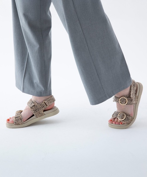 ASFVLT(アスファルト)の「ASFVLT (アスファルト) / AZURA SANDALS サンダル(サンダル・レディース・ベージュ/ブラック/レオパード/ブルー・38/37/39/36/40)」の6枚目の写真