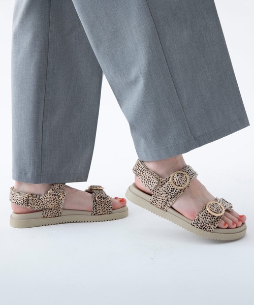 ASFVLT(アスファルト)の「ASFVLT (アスファルト) / AZURA SANDALS サンダル(サンダル・レディース・ベージュ/ブラック/レオパード/ブルー・38/37/39/36/40)」の7枚目の写真