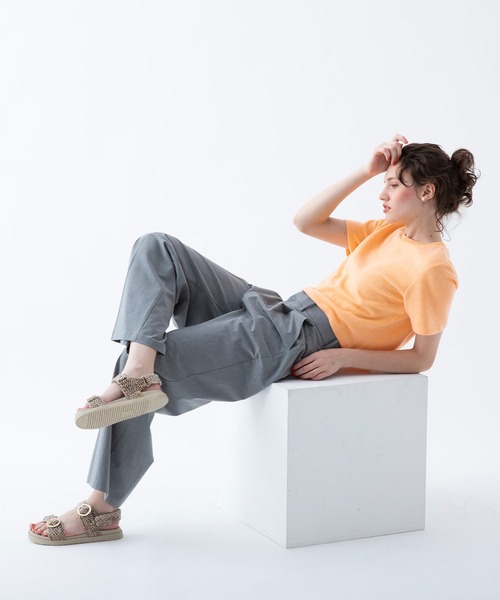 ASFVLT(アスファルト)の「ASFVLT (アスファルト) / AZURA SANDALS サンダル(サンダル・レディース・ベージュ/ブラック/レオパード/ブルー・38/37/39/36/40)」の11枚目の写真