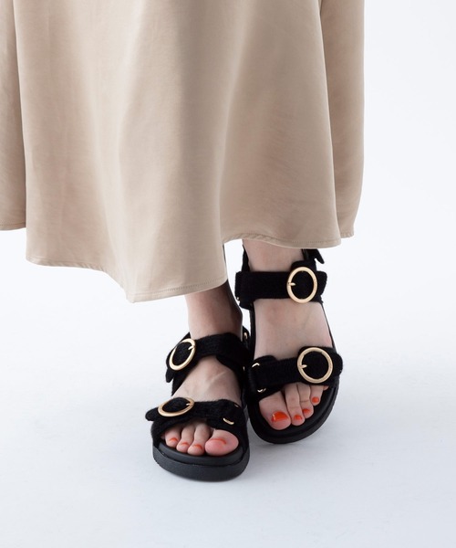 ASFVLT(アスファルト)の「ASFVLT (アスファルト) / AZURA SANDALS サンダル(サンダル・レディース・ベージュ/ブラック/レオパード/ブルー・38/37/39/36/40)」の14枚目の写真