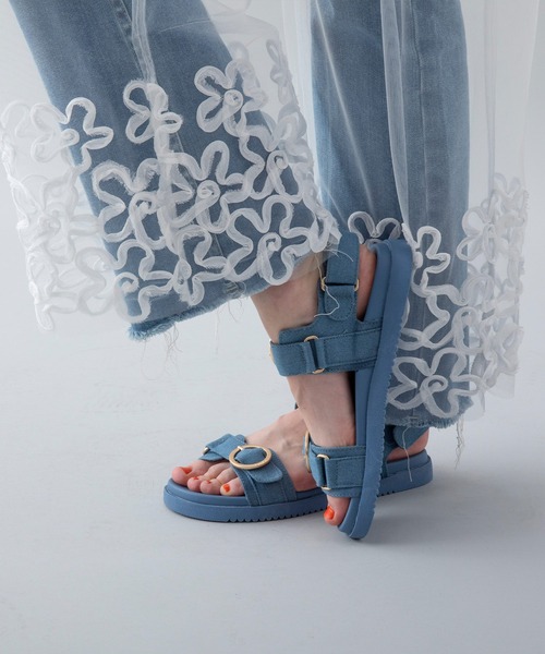 ASFVLT(アスファルト)の「ASFVLT (アスファルト) / AZURA SANDALS サンダル(サンダル・レディース・ベージュ/ブラック/レオパード/ブルー・38/37/39/36/40)」の20枚目の写真