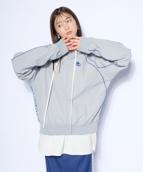 Kappa（カッパ）の「ウーブンビステジャケット (ユニセックス)（その他アウター・レディース・グレー/グリーン・MEDIUM/LARGE/X-LARGE）」の17枚目の写真