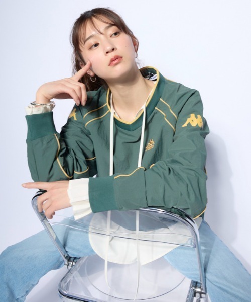 Kappa（カッパ）の「ウーブンビステジャケット (ユニセックス)（その他アウター・レディース・グレー/グリーン・MEDIUM/LARGE/X-LARGE）」の22枚目の写真