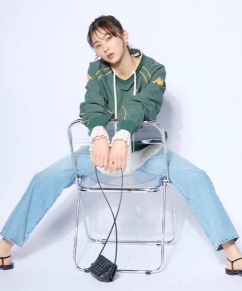 Kappa（カッパ）の「ウーブンビステジャケット (ユニセックス)（その他アウター・レディース・グレー/グリーン・MEDIUM/LARGE/X-LARGE）」の3枚目の写真