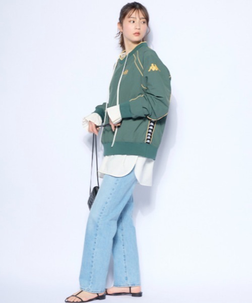 Kappa（カッパ）の「ウーブンビステジャケット (ユニセックス)（その他アウター・レディース・グレー/グリーン・MEDIUM/LARGE/X-LARGE）」の4枚目の写真