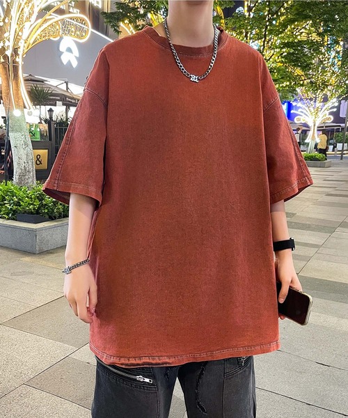 aimoha(アイモハ)の「【aimoha neo】Denim Vibe Tee (SS)(Tシャツ/カットソー・メンズ・ネイビー/ブラック/ワインレッド・X-LARGE/LARGE/MEDIUM/XX-LARGE)」の5枚目の写真