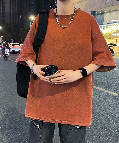 aimoha(アイモハ)の「【aimoha neo】Denim Vibe Tee (SS)(Tシャツ/カットソー・メンズ・ネイビー/ブラック/ワインレッド・X-LARGE/LARGE/MEDIUM/XX-LARGE)」の6枚目の写真