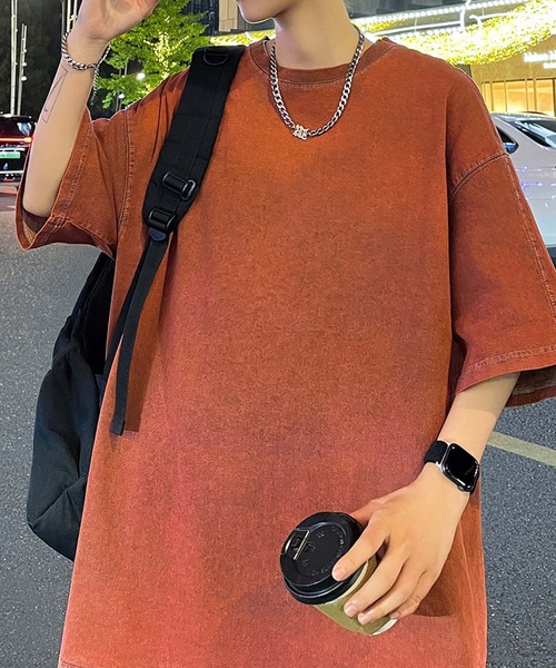 aimoha(アイモハ)の「【aimoha neo】Denim Vibe Tee (SS)(Tシャツ/カットソー・メンズ・ネイビー/ブラック/ワインレッド・X-LARGE/LARGE/MEDIUM/XX-LARGE)」の7枚目の写真