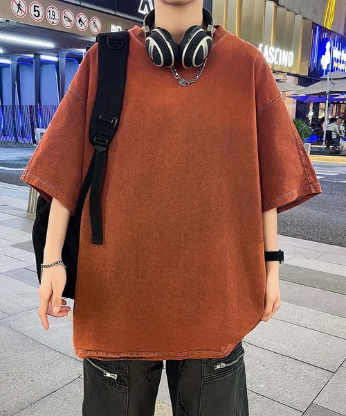 aimoha(アイモハ)の「【aimoha neo】Denim Vibe Tee (SS)(Tシャツ/カットソー・メンズ・ネイビー/ブラック/ワインレッド・X-LARGE/LARGE/MEDIUM/XX-LARGE)」の8枚目の写真