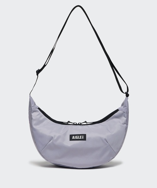AIGLE（エーグル）の「ネイバーフッド バナナバッグ / 三日月型バッグ ハーフムーンバッグ（ショルダーバッグ・レディース・ライトパープル/ダークグリーン/ブラック・FREE）」の3枚目の写真