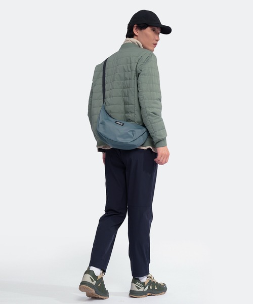 AIGLE（エーグル）の「ネイバーフッド バナナバッグ / 三日月型バッグ ハーフムーンバッグ（ショルダーバッグ・レディース・ライトパープル/ダークグリーン/ブラック・FREE）」の6枚目の写真