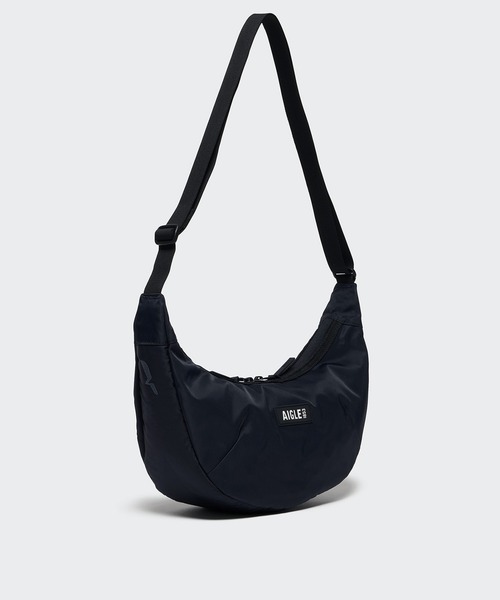 AIGLE（エーグル）の「ネイバーフッド バナナバッグ / 三日月型バッグ ハーフムーンバッグ（ショルダーバッグ・レディース・ライトパープル/ダークグリーン/ブラック・FREE）」の7枚目の写真