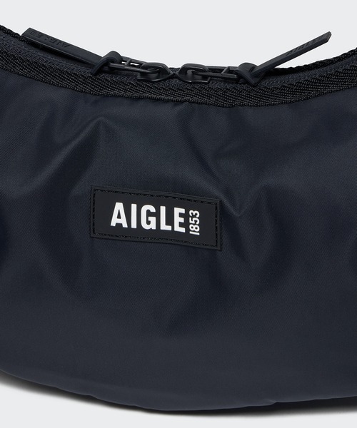 AIGLE（エーグル）の「ネイバーフッド バナナバッグ / 三日月型バッグ ハーフムーンバッグ（ショルダーバッグ・レディース・ライトパープル/ダークグリーン/ブラック・FREE）」の9枚目の写真