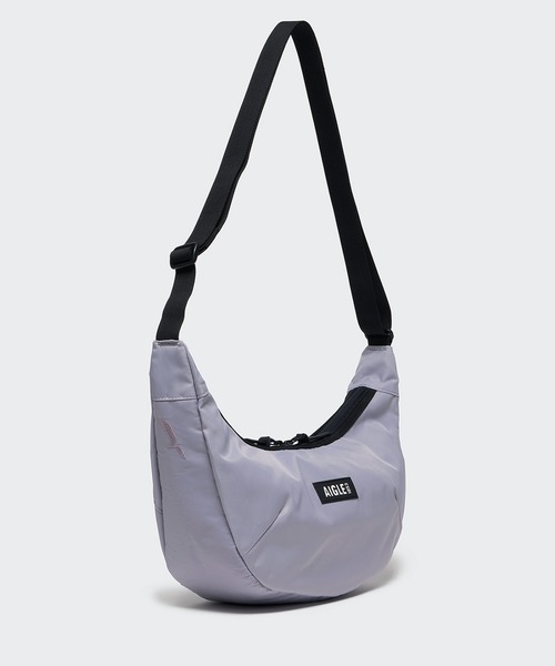 AIGLE（エーグル）の「ネイバーフッド バナナバッグ / 三日月型バッグ ハーフムーンバッグ（ショルダーバッグ・レディース・ライトパープル/ダークグリーン/ブラック・FREE）」の13枚目の写真