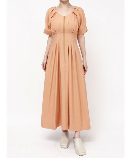 LAGUNAMOON(ラグナムーン)の「フロントZIPウエストタックワンピース(ワンピース・レディース・ホワイト/ブラック/オレンジ・SMALL/MEDIUM)」の22枚目の写真