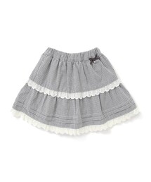 【お揃い】レースイチゴ柄チェックスカパン(90~130cm)