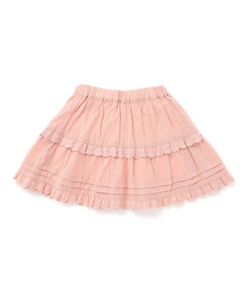 SLAP SLIP（スラップスリップ）の「【お揃い】レースイチゴ柄チェックスカパン(90~130cm)（スカート・キッズ・ピンク/ホワイト系その他/ブラック系その他・120cm/110cm/90cm/100cm/130cm）」の17枚目の写真