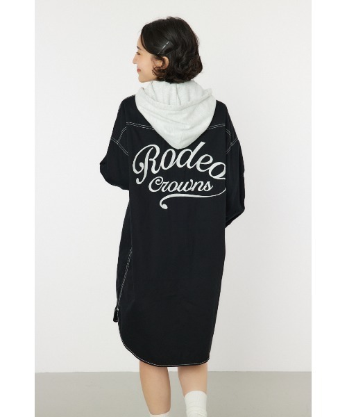 RODEO CROWNS WIDE BOWL（ロデオクラウンズワイドボウル）の「ウエスタンシャツワンピース（シャツワンピース・レディース・ブルー系その他/ブラック/カーキ/ブルー・FREE）」の8枚目の写真