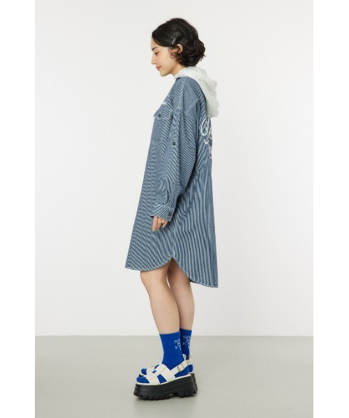 RODEO CROWNS WIDE BOWL（ロデオクラウンズワイドボウル）の「ウエスタンシャツワンピース（シャツワンピース・レディース・ブルー系その他/ブラック/カーキ/ブルー・FREE）」の17枚目の写真