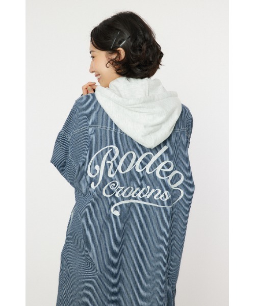 RODEO CROWNS WIDE BOWL（ロデオクラウンズワイドボウル）の「ウエスタンシャツワンピース（シャツワンピース・レディース・ブルー系その他/ブラック/カーキ/ブルー・FREE）」の20枚目の写真