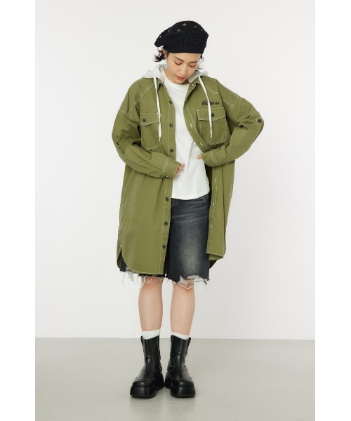 RODEO CROWNS WIDE BOWL（ロデオクラウンズワイドボウル）の「ウエスタンシャツワンピース（シャツワンピース・レディース・ブルー系その他/ブラック/カーキ/ブルー・FREE）」の22枚目の写真