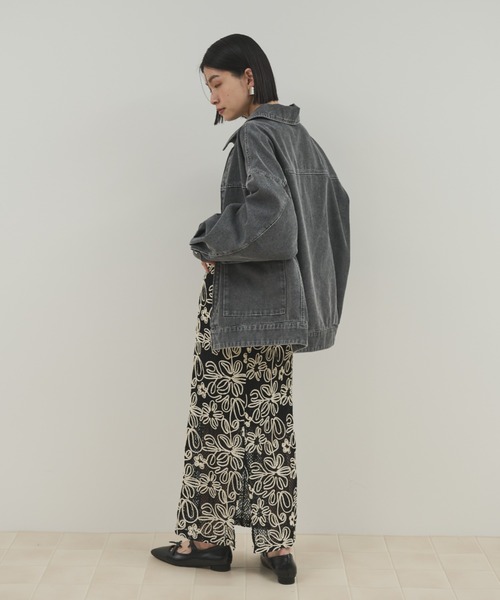 Shelly island（シェリーアイランド）の「コード刺繍レーススカート（スカート・レディース・ブラック/ホワイト・FREE）」の15枚目の写真