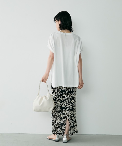 Shelly island（シェリーアイランド）の「コード刺繍レーススカート（スカート・レディース・ブラック/ホワイト・FREE）」の18枚目の写真