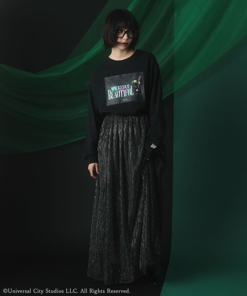 Green Parks(グリーンパークス)の「■WICKED グラフィックロンT(Tシャツ/カットソー・レディース・ホワイト/ブラック・FREE)」の9枚目の写真