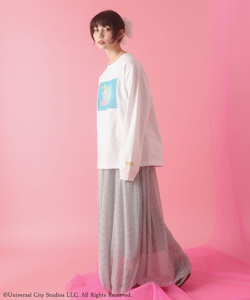 Green Parks(グリーンパークス)の「■WICKED グラフィックロンT(Tシャツ/カットソー・レディース・ホワイト/ブラック・FREE)」の4枚目の写真