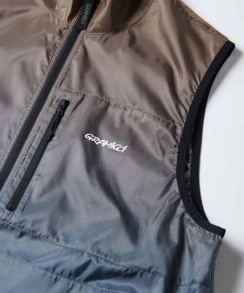 Gramicci（グラミチ）の「LT. RIPSTOP WINDVEST｜LT.リップストップウィンドベスト（ベスト・メンズ・ブルー系その他/ブラウン系/イエロー系・M/L/XL/XXL/S）」の9枚目の写真