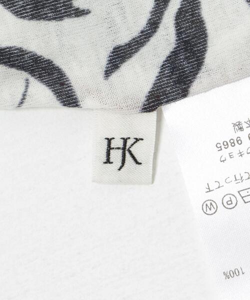 HAKUJI(ハクジ)の「HAKUJI Hand-painted print rib Long-sleeve(Tシャツ/カットソー・レディース・ブラック・ONE)」の4枚目の写真