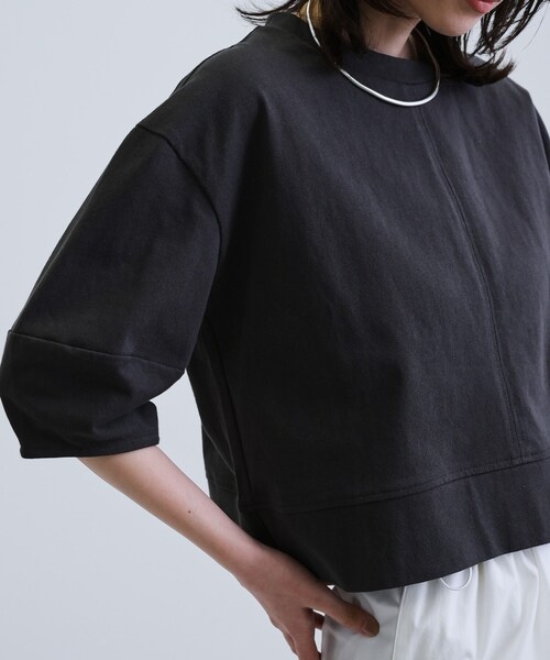 GALLEST(ギャレスト)の「【再入荷】フォルムスリーブカットソー(Tシャツ/カットソー・レディース・チャコールグレー/ホワイト/ライトベージュ/オレンジ系・38)」の8枚目の写真