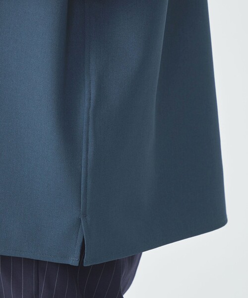 green label relaxing（グリーンレーベルリラクシング）の「シャンブレー ツイル ジャストルーズ オープンカラー 半袖 シャツ -ストレッチ-（シャツ/ブラウス・メンズ・ネイビー/モカ/ロイヤルブルー・S/M/L/XL）」の15枚目の写真