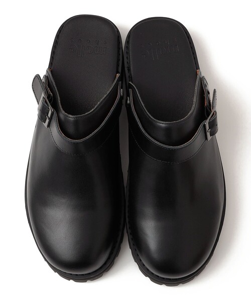 SHIPS any（シップス エニィ）の「molle shoes: カウレザー 2WAY エンジニア サンダル（サンダル・メンズ・ブラック・26/27/28）」の4枚目の写真