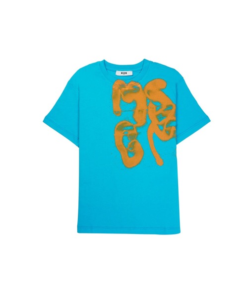 セール】MSGMスプレーロゴプリント Tシャツ（Tシャツ/カットソー