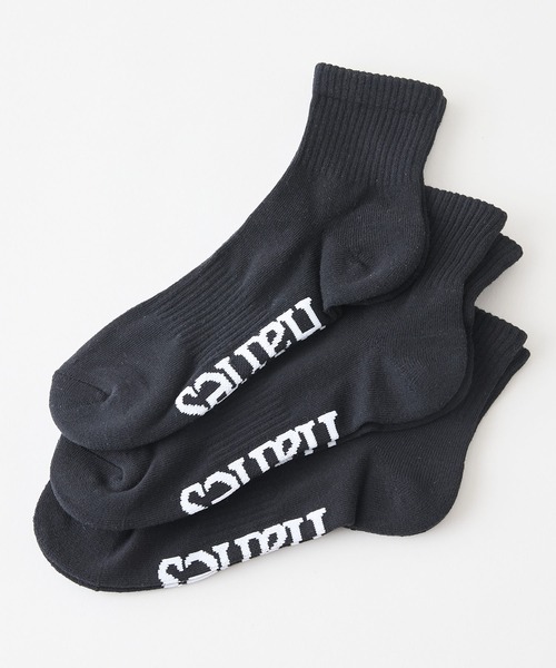 HANES（ヘインズ）の「【HANES/ヘインズ】つま先・踵パイル仕様 クォーターレングスソックス 3足組（ソックス/靴下・メンズ・ホワイト/ブラック/グレー・MEDIUM）」の2枚目の写真