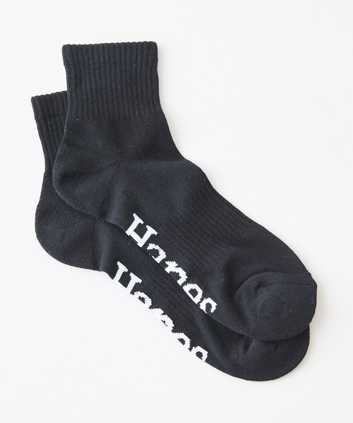 HANES（ヘインズ）の「【HANES/ヘインズ】つま先・踵パイル仕様 クォーターレングスソックス 3足組（ソックス/靴下・メンズ・ホワイト/ブラック/グレー・MEDIUM）」の5枚目の写真