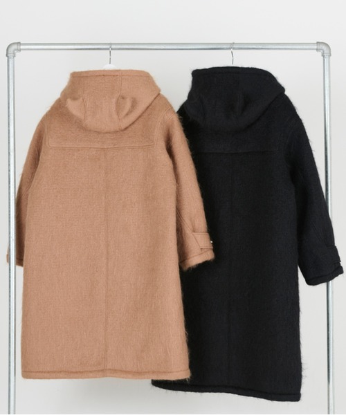DISCOVERED（ディスカバード）の「DISCOVERED DEVILS EAR HOODIE SHAGGYDUFFLE COAT（ダッフルコート・メンズ・ベージュ/ブラック・1/3）」の5枚目の写真