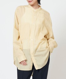 THE SHINZONE（ザ　シンゾーン）の「STAND COLLAR DADDY SHIRT スタンドカラー シアー ダディシャツ（シャツ/ブラウス・メンズ）」