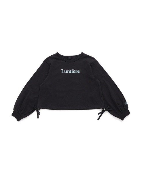 JENNI love(ジェニィラブ)の「【コットン100%】リボンドロストフレンチロゴ短丈ロンT(Tシャツ/カットソー・キッズ・ブラック/ピンク/オフホワイト・130cm/140cm/160cm/150cm)」の17枚目の写真