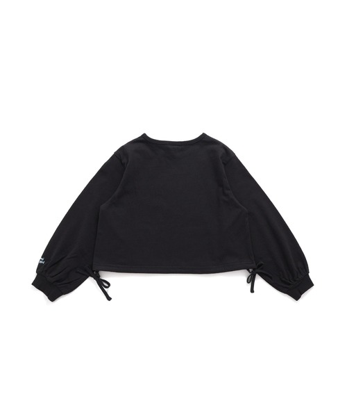 JENNI love(ジェニィラブ)の「【コットン100%】リボンドロストフレンチロゴ短丈ロンT(Tシャツ/カットソー・キッズ・ブラック/ピンク/オフホワイト・130cm/140cm/160cm/150cm)」の18枚目の写真