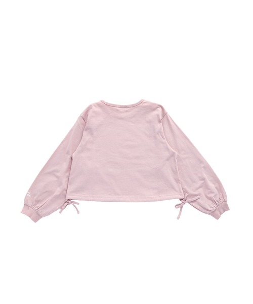 JENNI love(ジェニィラブ)の「【コットン100%】リボンドロストフレンチロゴ短丈ロンT(Tシャツ/カットソー・キッズ・ブラック/ピンク/オフホワイト・130cm/140cm/160cm/150cm)」の20枚目の写真