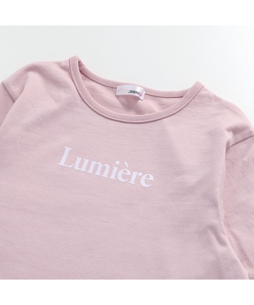 JENNI love(ジェニィラブ)の「【コットン100%】リボンドロストフレンチロゴ短丈ロンT(Tシャツ/カットソー・キッズ・ブラック/ピンク/オフホワイト・130cm/140cm/160cm/150cm)」の21枚目の写真