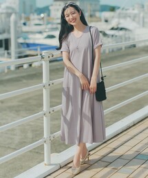 「サマさまカットソー」サイドティアードワンピース