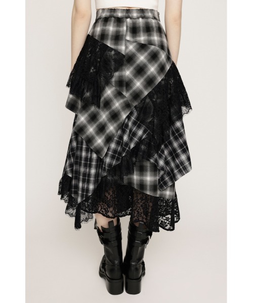 セール】REMAKE LIKE LACE CHECK SK リメイクライク レース